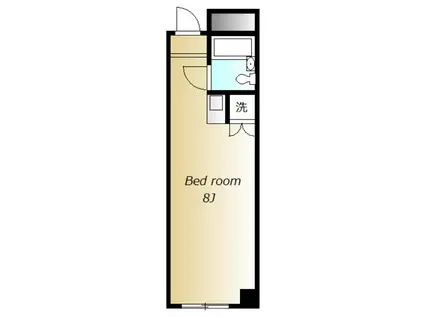 三洋ガーデン世田谷(ワンルーム/1階)の間取り写真