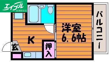 リアライズ門田屋敷(1K/3階)の間取り写真