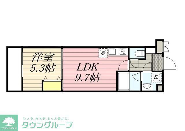 HF東武練馬レジデンス(1LDK/3階)の間取り写真
