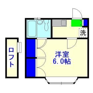 ローズアパート62番館(1K/1階)の間取り写真