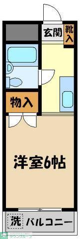 アシッド・ハウス(1K/2階)の間取り写真