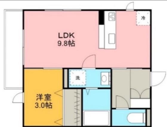 レオーネ18(1LDK/1階)の間取り写真