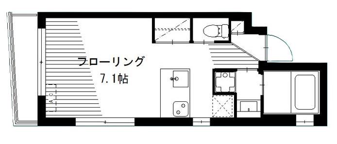 NEXUSヴァンヴェール(ワンルーム/3階)の間取り写真