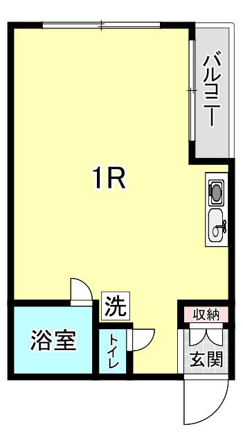 住吉町ビル911(ワンルーム/2階)の間取り写真