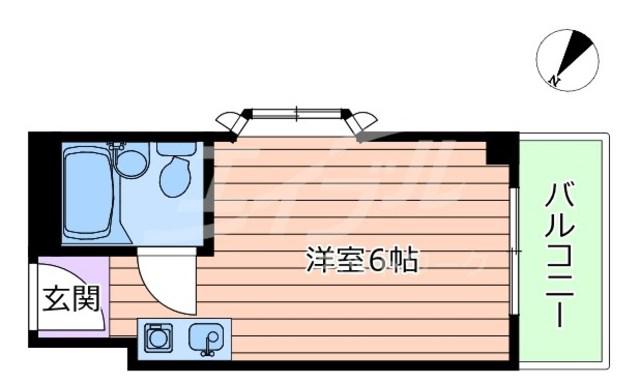 トラッディ吹田III(ワンルーム/1階)の間取り写真