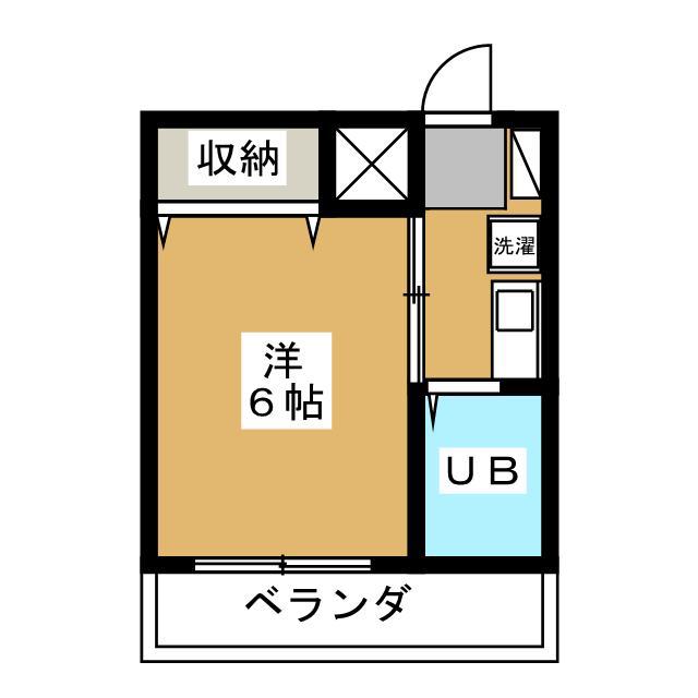 ノーブル白楽(1K/3階)の間取り写真