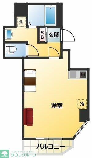 パインヒルガーデン(ワンルーム/3階)の間取り写真