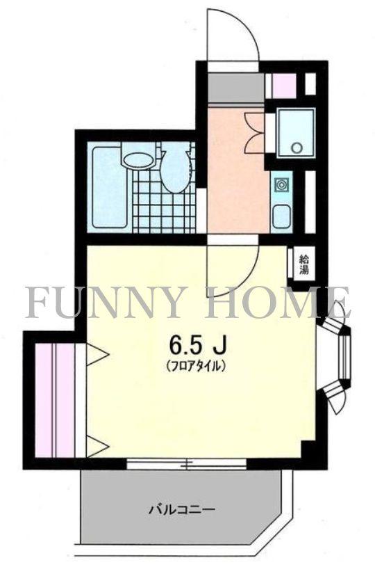 KAMIUMA 39(1K/2階)の間取り写真