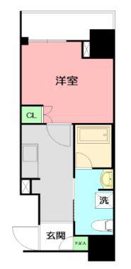 GRANDREVE横濱 I(1K/4階)の間取り写真
