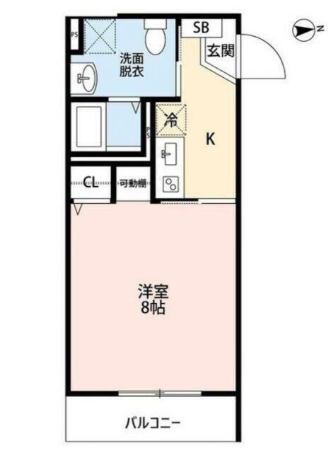 桜テラスSAKADO(1K/2階)の間取り写真