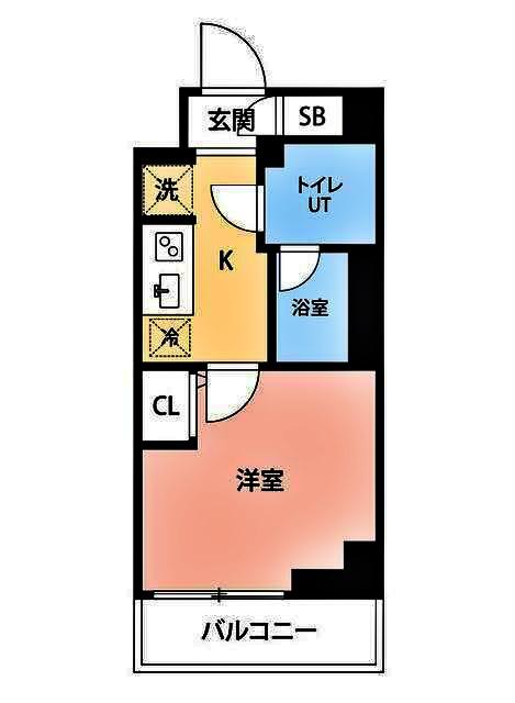 マイナビSTAY吉野町サウス(1K/2階)の間取り写真
