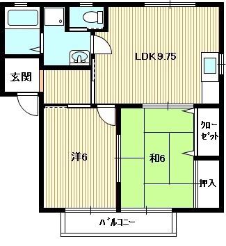 グランメゾンY(2LDK/2階)の間取り写真