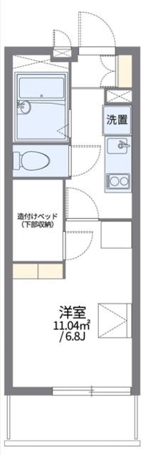 レオパレスイーストFIELDII(1K/3階)の間取り写真