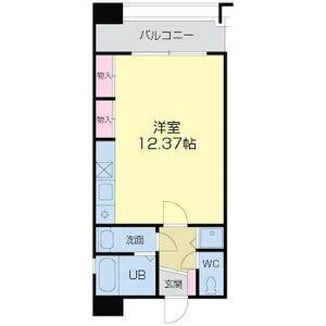 フォレステージュ靱公園(ワンルーム/11階)の間取り写真