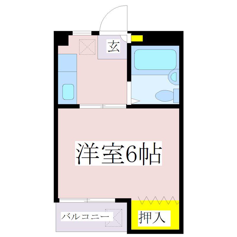 重久マンション(1K/1階)の間取り写真