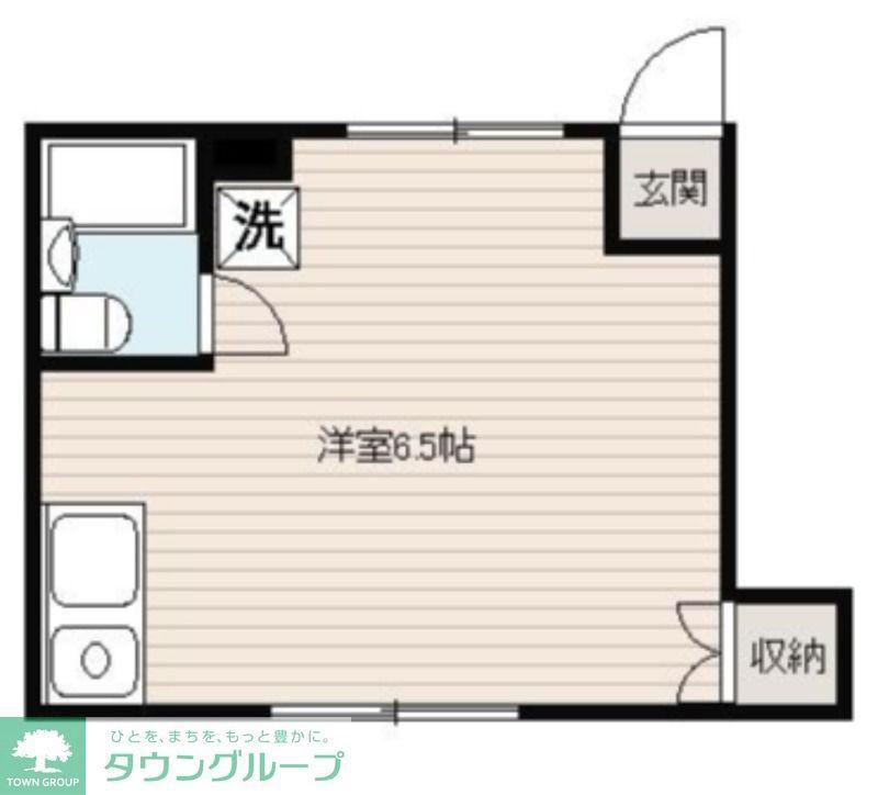 アイケーフラット3(ワンルーム/1階)の間取り写真