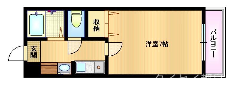 パーマネンス都島(1K/3階)の間取り写真