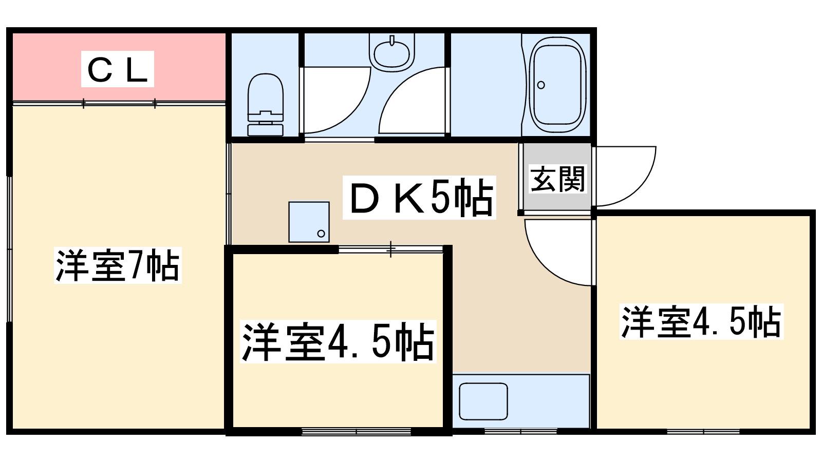 Ⅰメゾン林(3DK/3階)の間取り写真