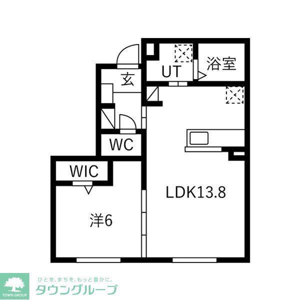 プリミエール昭和区山脇町(1LDK/1階)の間取り写真