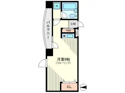 シティプレイス雑色(ワンルーム/7階)の間取り写真