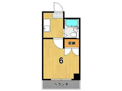 グランデュール金閣(1K/3階)の間取り写真