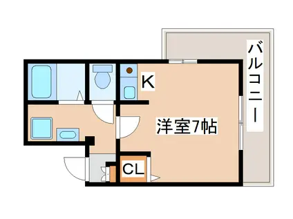クレアドル須磨(1K/3階)の間取り写真