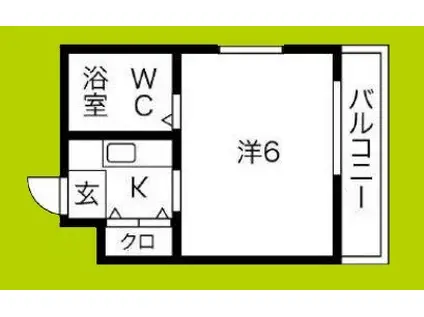 MOMOHOUSE豊新(ワンルーム/4階)の間取り写真