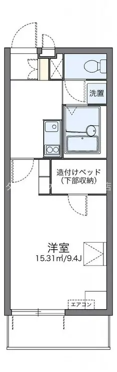 レオパレスグリーンパイン松本 3階階 間取り