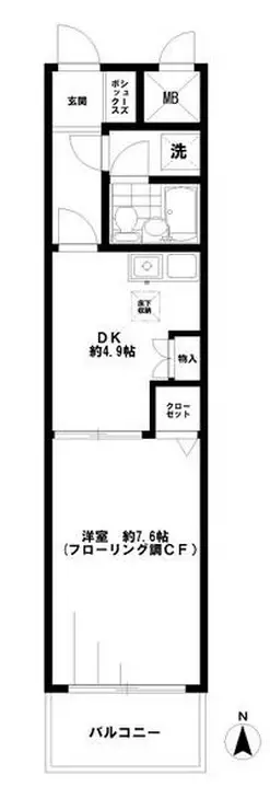 ライオンズマンション小岩第5 1階階 間取り