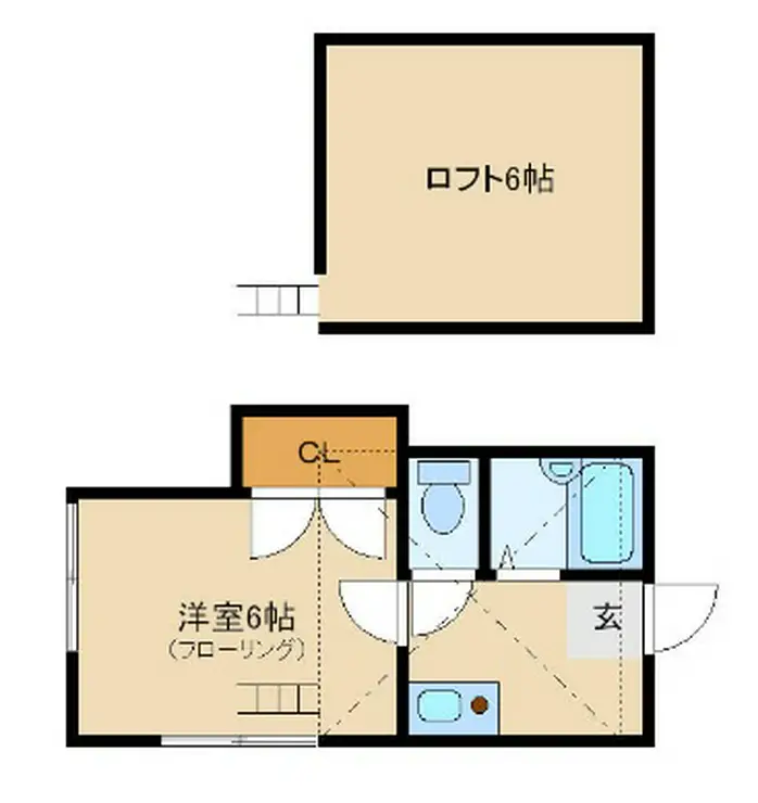ハイツルーセント 1階階 間取り