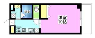 スプレンドーレ医大東 II(1K/8階)の間取り写真