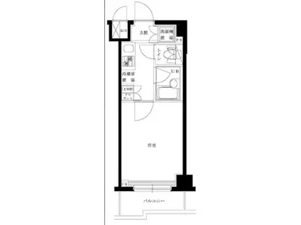 ルーブル下丸子弐番館(1K/4階)の間取り写真