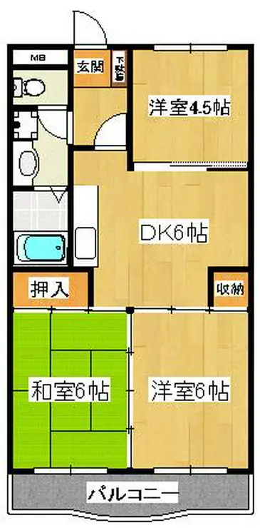 エクセル石井 2階階 間取り
