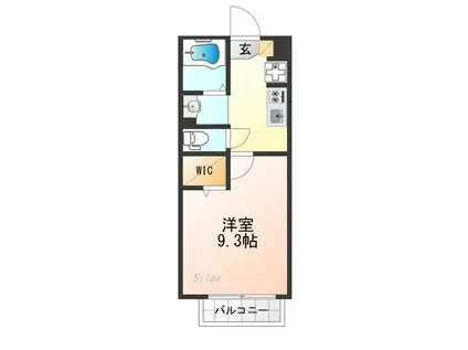 アイグレイス(1K/1階)の間取り写真