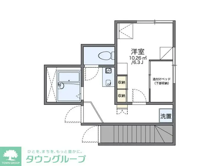 レオパレスING 1階階 間取り