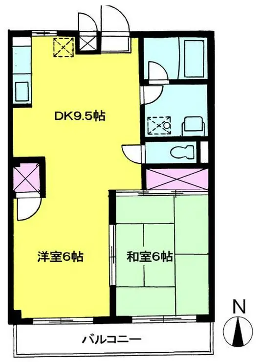 グリーンタウン青山 1階階 間取り