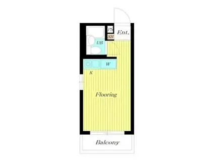 オリエンタル新丸子III(ワンルーム/1階)の間取り写真