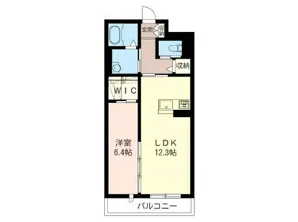 エテルノ(1LDK/3階)の間取り写真