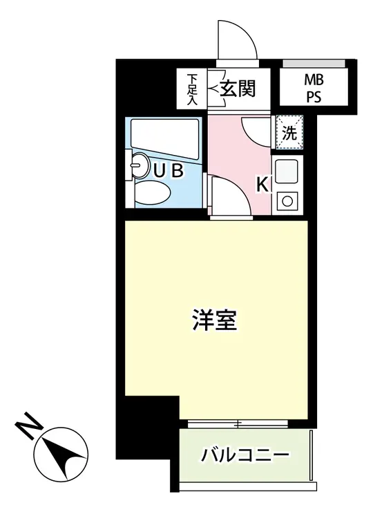 クリオ阪東橋壱番館 9階階 間取り
