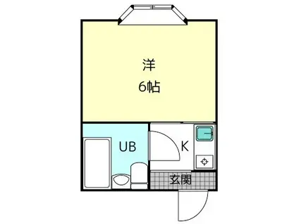 スタンドアップ本町(ワンルーム/2階)の間取り写真