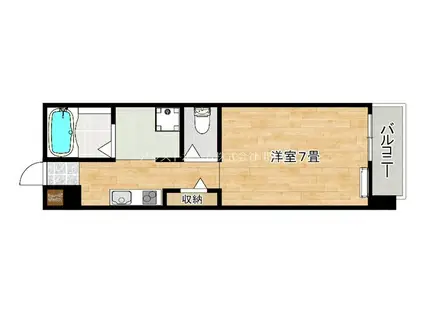 エヌエムキャラント(1K/1階)の間取り写真