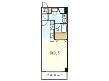 ハーベストヒルズ溝の口II(ワンルーム/5階)の間取り写真