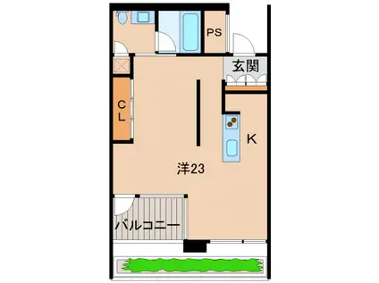 WAJIMA十番丁(ワンルーム/7階)の間取り写真