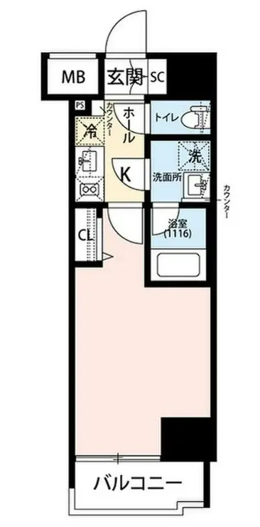 プレール・ドゥーク東雲III 6階階 間取り
