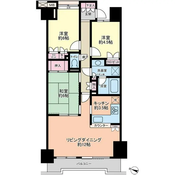 アールヴェール文京白山 15階階 間取り