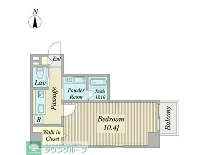 CONFORTO若宮(1K/2階)の間取り写真