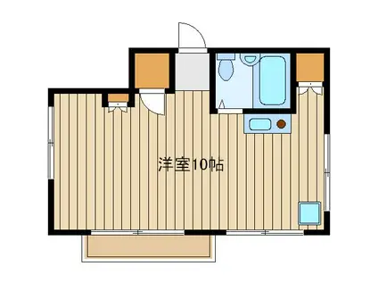 カーサさゆめ(ワンルーム/2階)の間取り写真