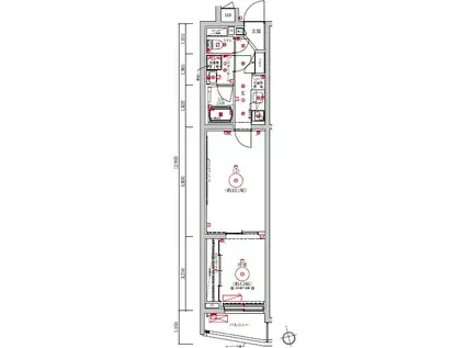 LUMEED梅島(2K/4階)の間取り写真