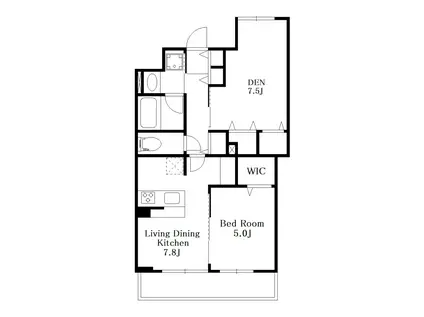 SYMPHONY PARK(1SLDK/1階)の間取り写真