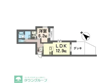 コンフォーザ(1LDK/1階)の間取り写真